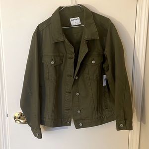 Old Navy Military Green Jean Jacket Size 2X